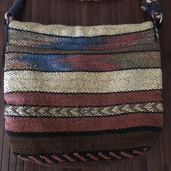 Rare Cost Plus World Market Hand Made Crossbody Bag - Picture 2 of 4